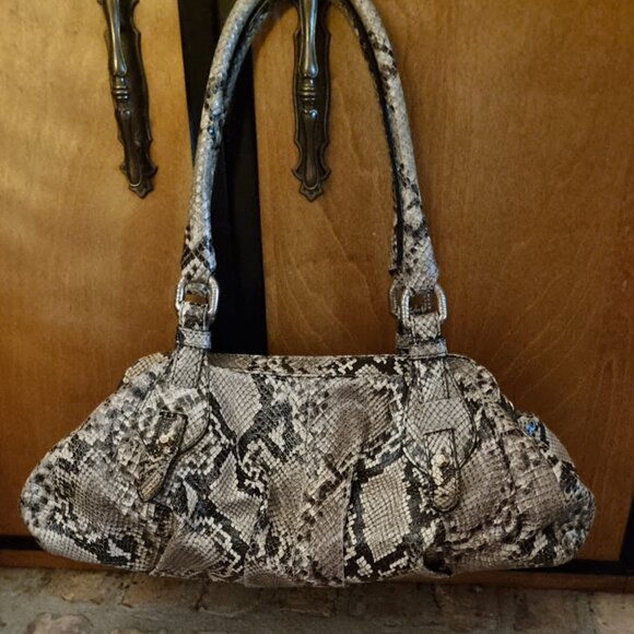 Stuart Weitzman Python Leather Shoulder Bag - Picture 2 of 10